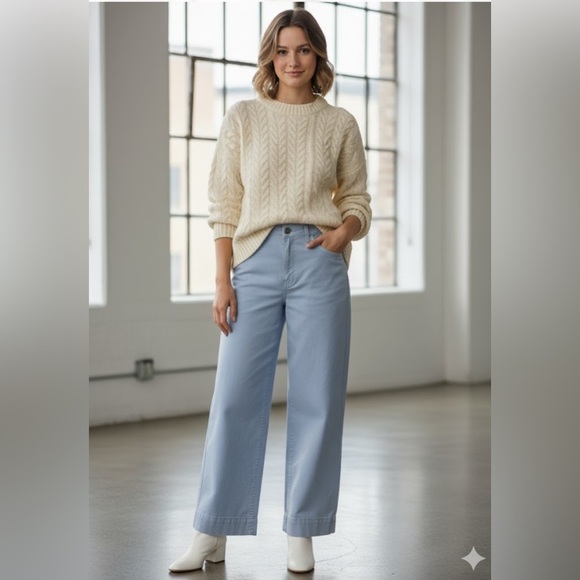 Marine Layer Wide Leg Pants Size 8 - Picture 1 of 5